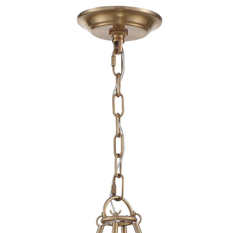 Bailey 8 Light 28" Chandelier in Aged Brass