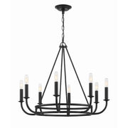 Bailey 8 Light 28" Chandelier in Matte Black