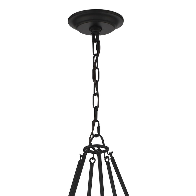 Bailey 8 Light 28" Chandelier in Matte Black