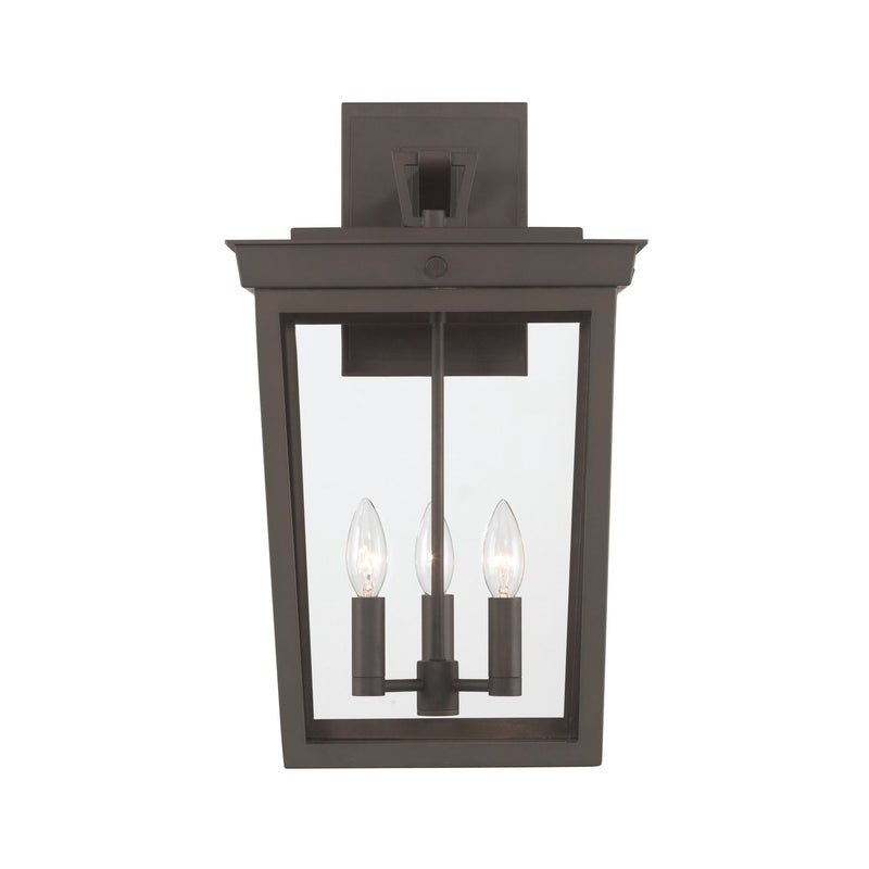 Belmont 3 Light 12" Outdoor Sconce in Twilight Bronze