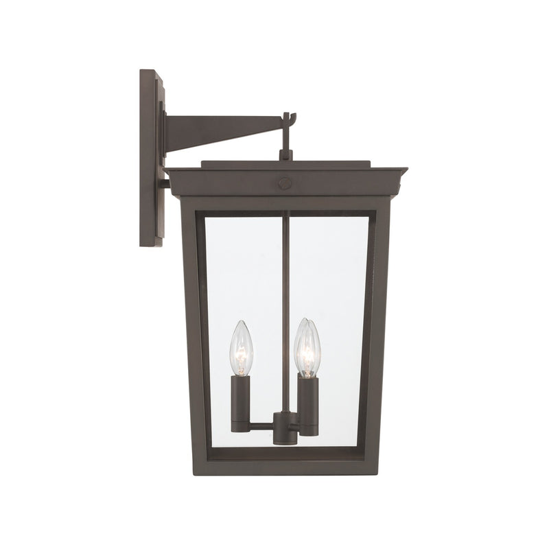Belmont 3 Light 12" Outdoor Sconce in Twilight Bronze
