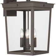 Belmont 3 Light 12" Outdoor Sconce in Twilight Bronze
