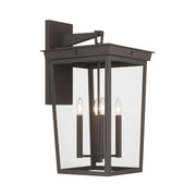 Belmont 4 Light 14" Outdoor Sconce in Twilight Bronze