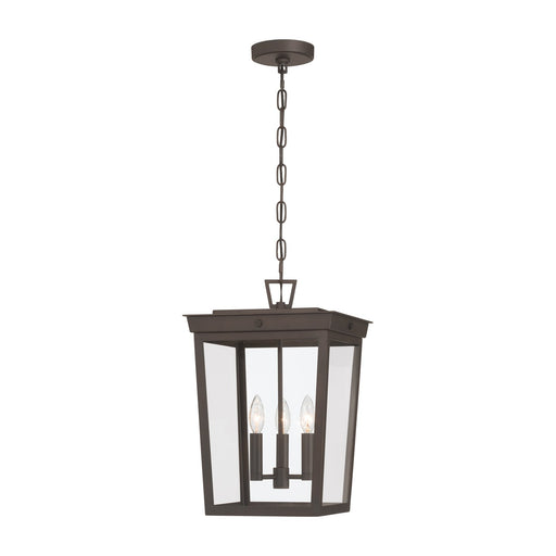 Belmont 3 Light 12" Outdoor Pendant in Twilight Bronze