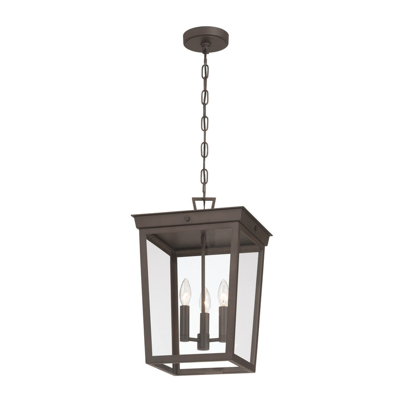 Belmont 3 Light 12" Outdoor Pendant in Twilight Bronze