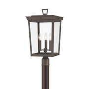 Belmont 3 Light 12" Outdoor Post in Twilight Bronze