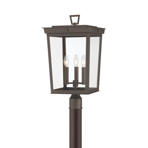 Belmont 3 Light 12" Outdoor Post in Twilight Bronze