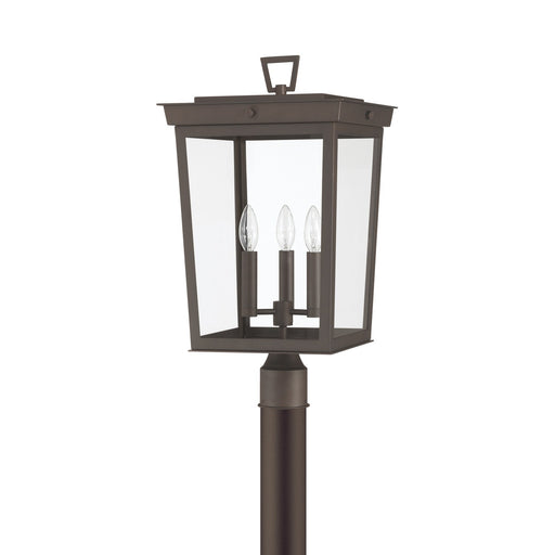 Belmont 3 Light 12" Outdoor Post in Twilight Bronze