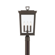 Belmont 3 Light 12" Outdoor Post in Twilight Bronze