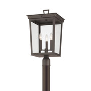 Belmont 3 Light 12" Outdoor Post in Twilight Bronze