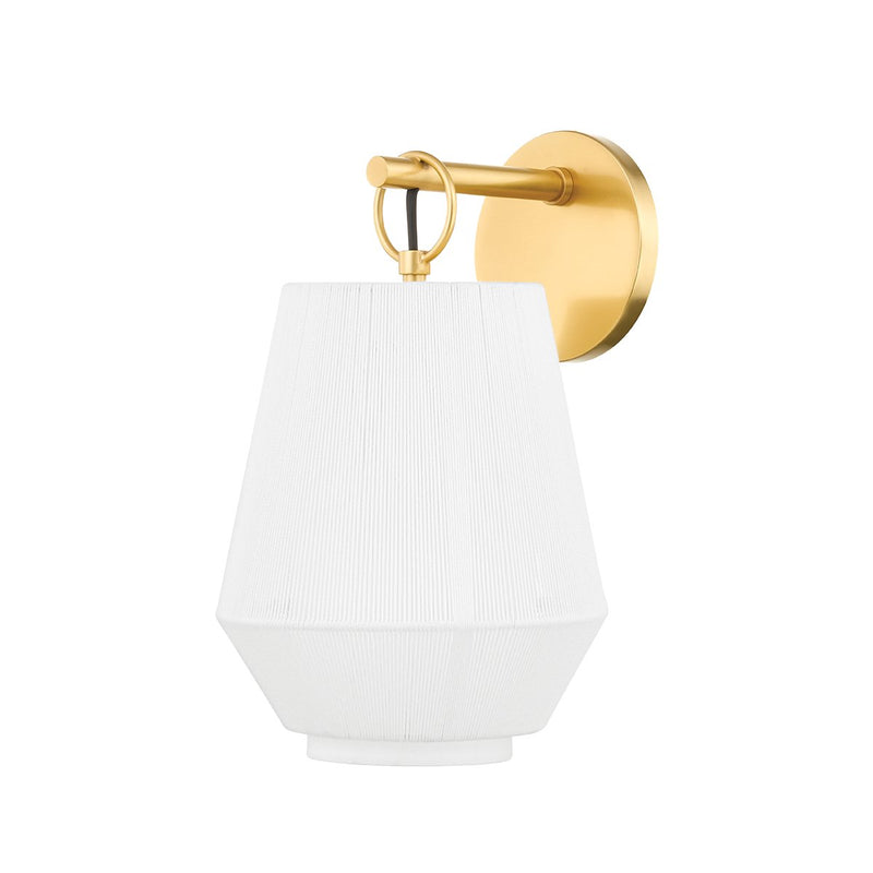 Debi Wall Sconce in Aged Brass