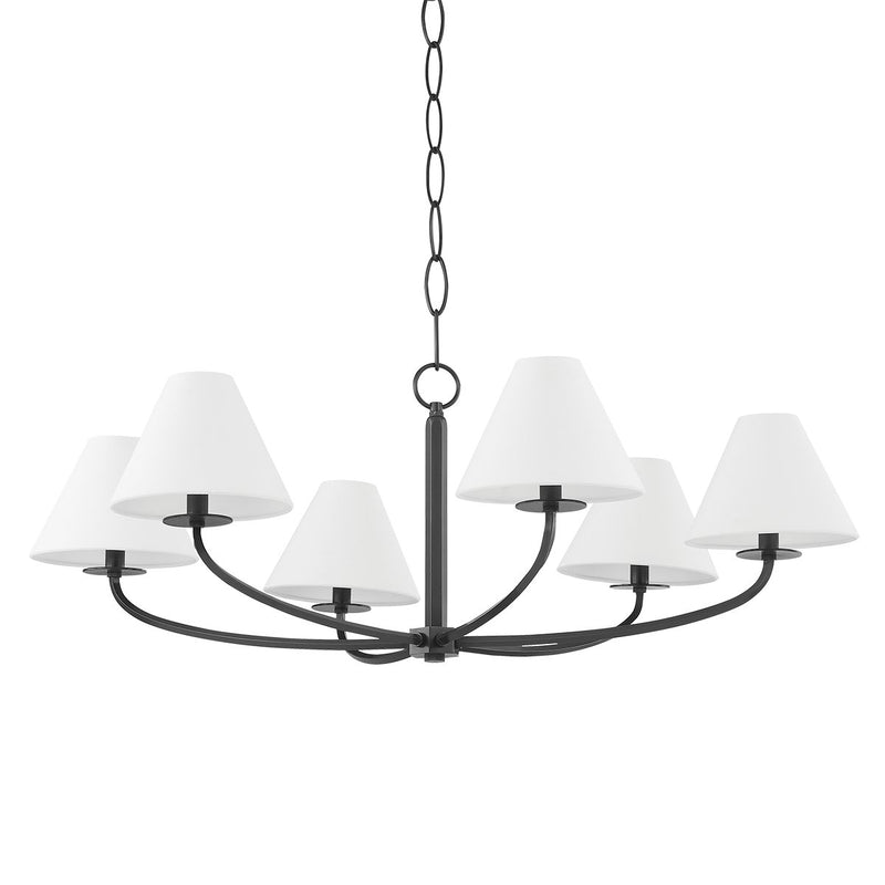 Stacey 6-Light Chandelier in Old Bronze