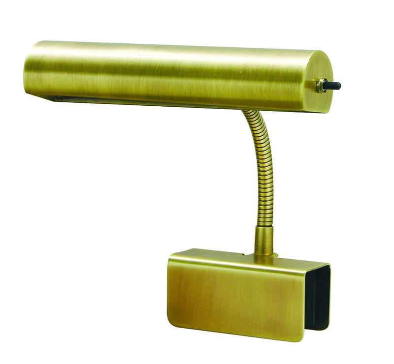 Advent 10" Bed Clamp Lamp in Antique Brass