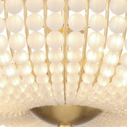 Bella 4 Light 18" Semi Flush Mount in Antique Gold