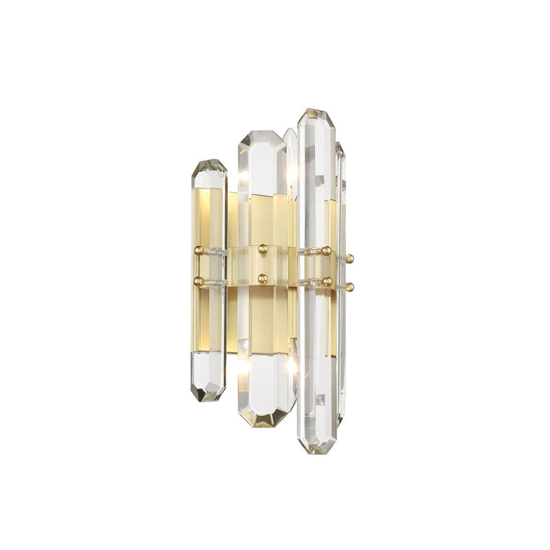 Bolton 2 Light 7.5" Sconce in Aged Brass