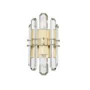 Bolton 2 Light 7.5" Sconce in Aged Brass