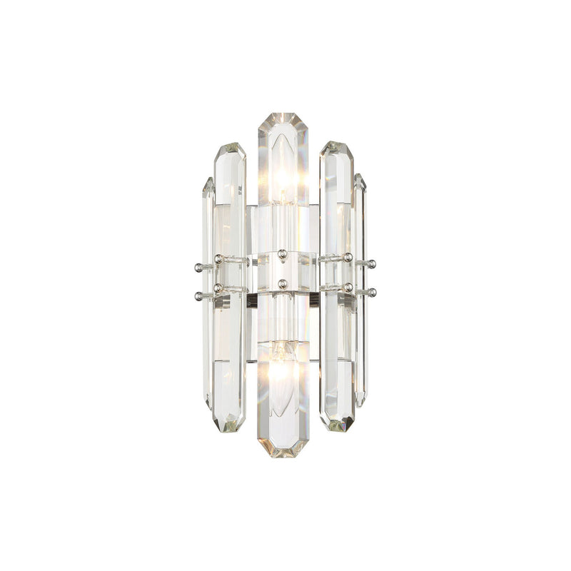 Bolton 2 Light 7.5" Sconce in Polished Nickel