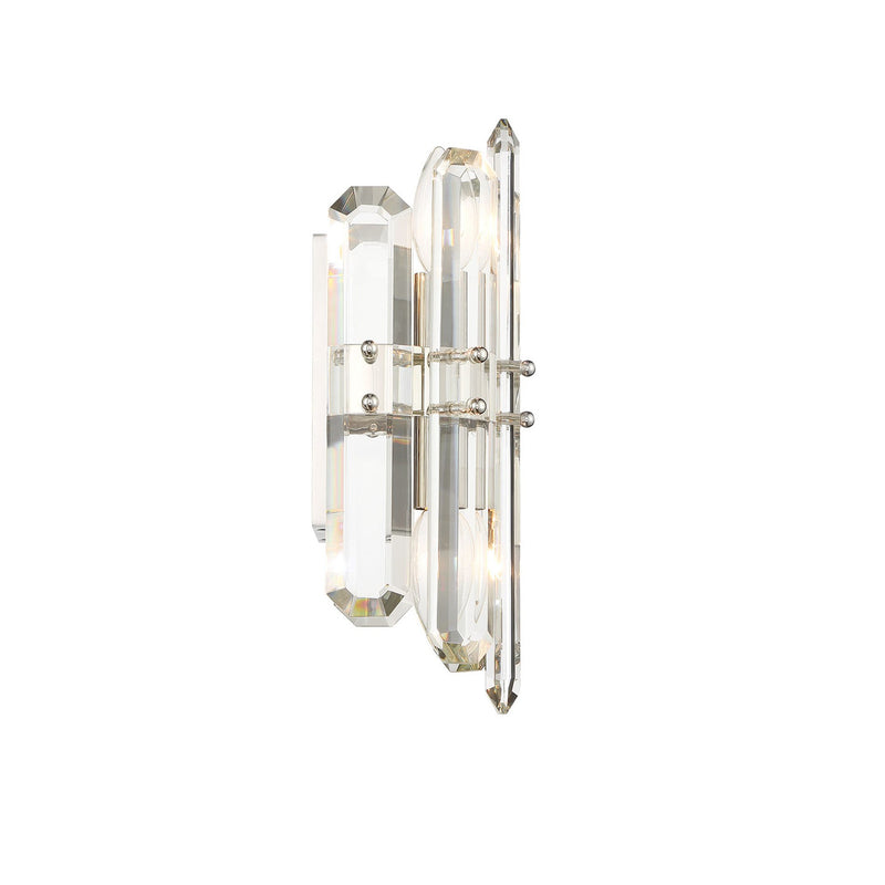 Bolton 2 Light 7.5" Sconce in Polished Nickel