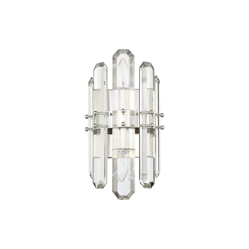 Bolton 2 Light 7.5" Sconce in Polished Nickel
