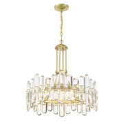 Bolton 8 Light 24.75" Chandelier in Aged Brass