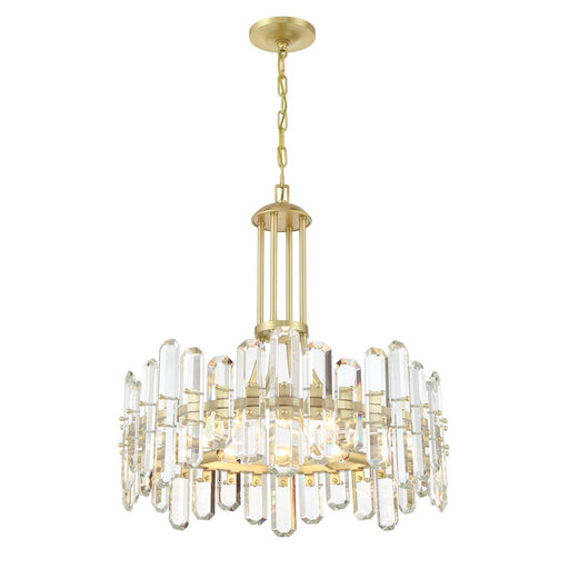 Bolton 8 Light 24.75" Chandelier in Aged Brass