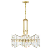 Bolton 8 Light 24.75" Chandelier in Aged Brass