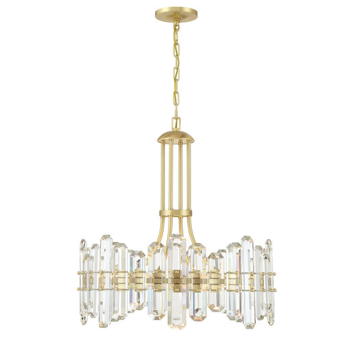 Bolton 8 Light 24.75" Chandelier in Aged Brass