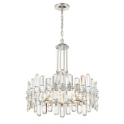Bolton 8 Light 24.75" Chandelier in Polished Nickel