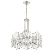 Bolton 8 Light 24.75" Chandelier in Polished Nickel