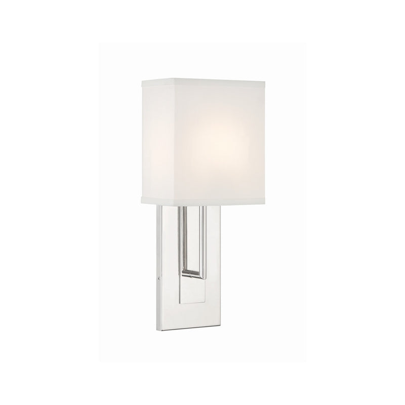 Brent 1 Light 6.5" Sconce in Polished Nickel