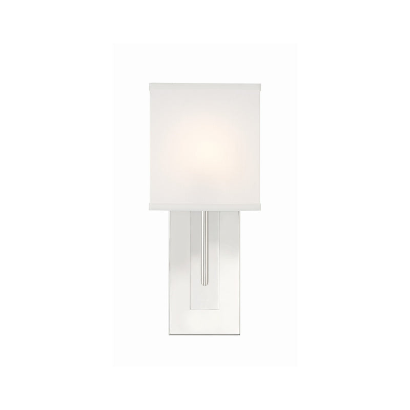 Brent 1 Light 6.5" Sconce in Polished Nickel