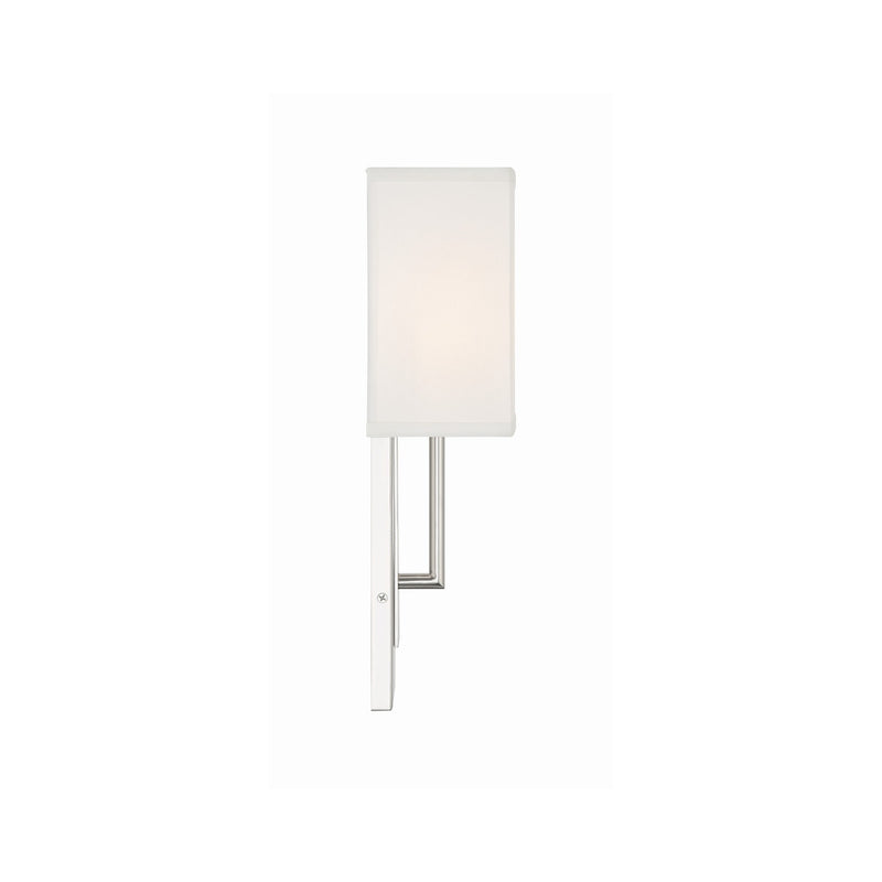 Brent 1 Light 6.5" Sconce in Polished Nickel
