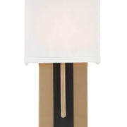 Brent 1 Light 6.5" Sconce in Vibrant Gold + Black Forged