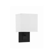 Brent 1 Light 7" Sconce in Black Forged