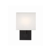 Brent 1 Light 7" Sconce in Black Forged