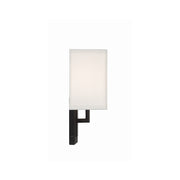 Brent 1 Light 7" Sconce in Black Forged