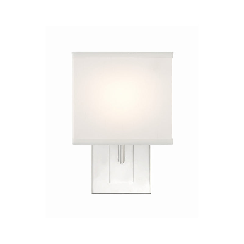 Brent 1 Light 7" Sconce in Polished Nickel
