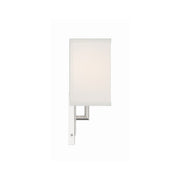 Brent 1 Light 7" Sconce in Polished Nickel
