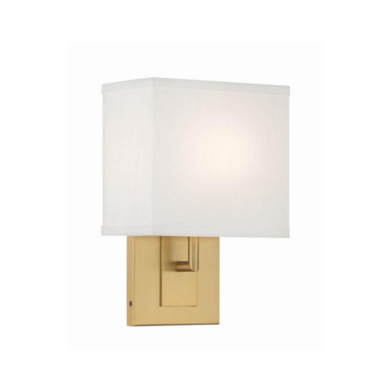 Brent 1 Light 7" Sconce in Vibrant Gold