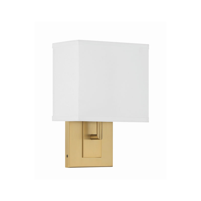 Brent 1 Light 7" Sconce in Vibrant Gold
