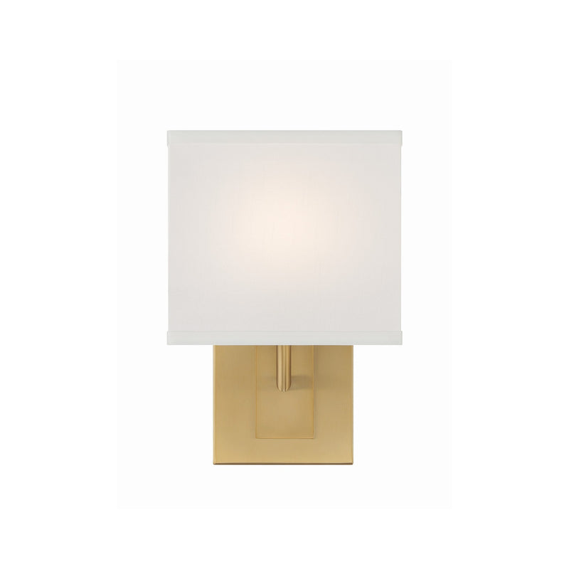 Brent 1 Light 7" Sconce in Vibrant Gold