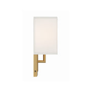 Brent 1 Light 7" Sconce in Vibrant Gold
