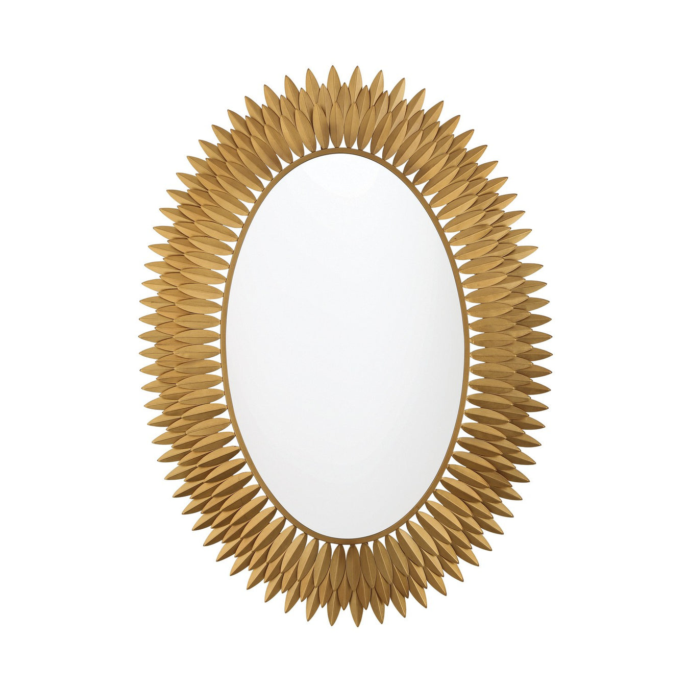 Broche 1 Light 31.25" Integrated LED Mirror in Antique Gold