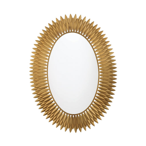 Broche 1 Light 31.25" Integrated LED Mirror in Antique Gold