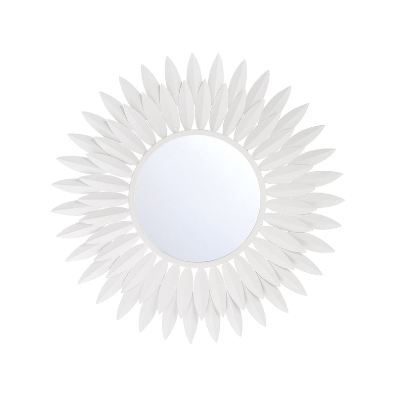 Broche 20" Mirror in Matte White