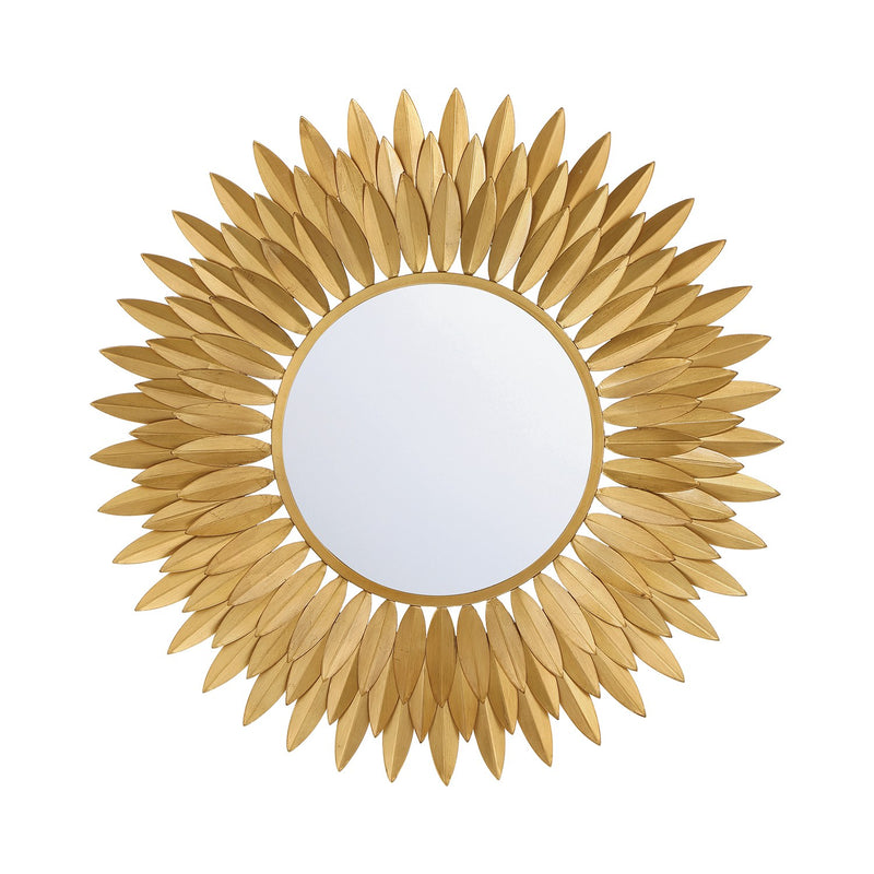 Broche 24" Mirror in Antique Gold
