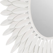 Broche 24" Mirror in Matte White