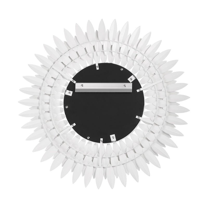 Broche 24" Mirror in Matte White