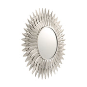 Broche 24" Mirror in Antique Silver