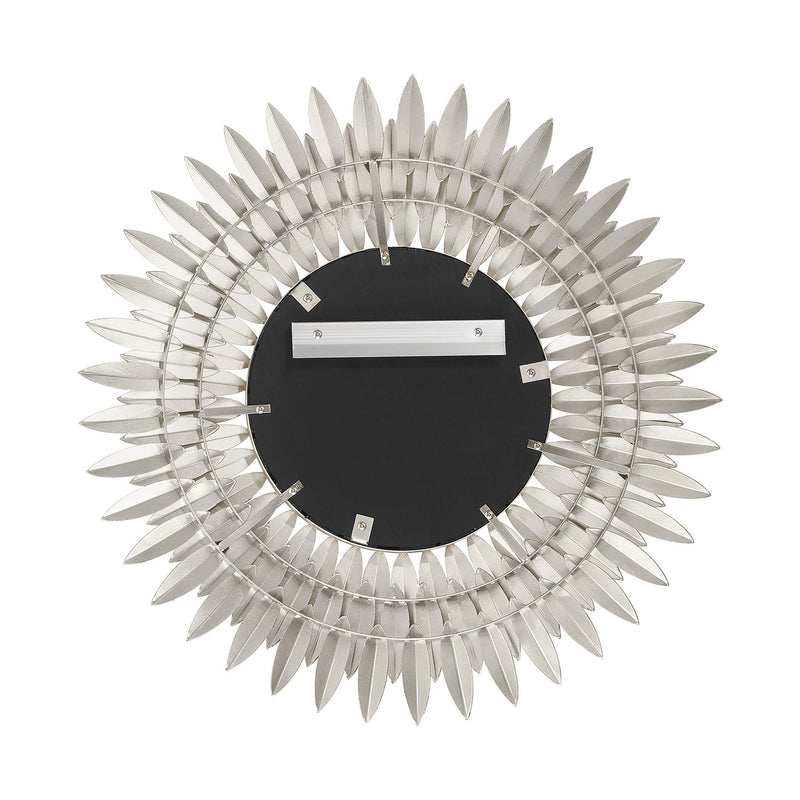 Broche 24" Mirror in Antique Silver